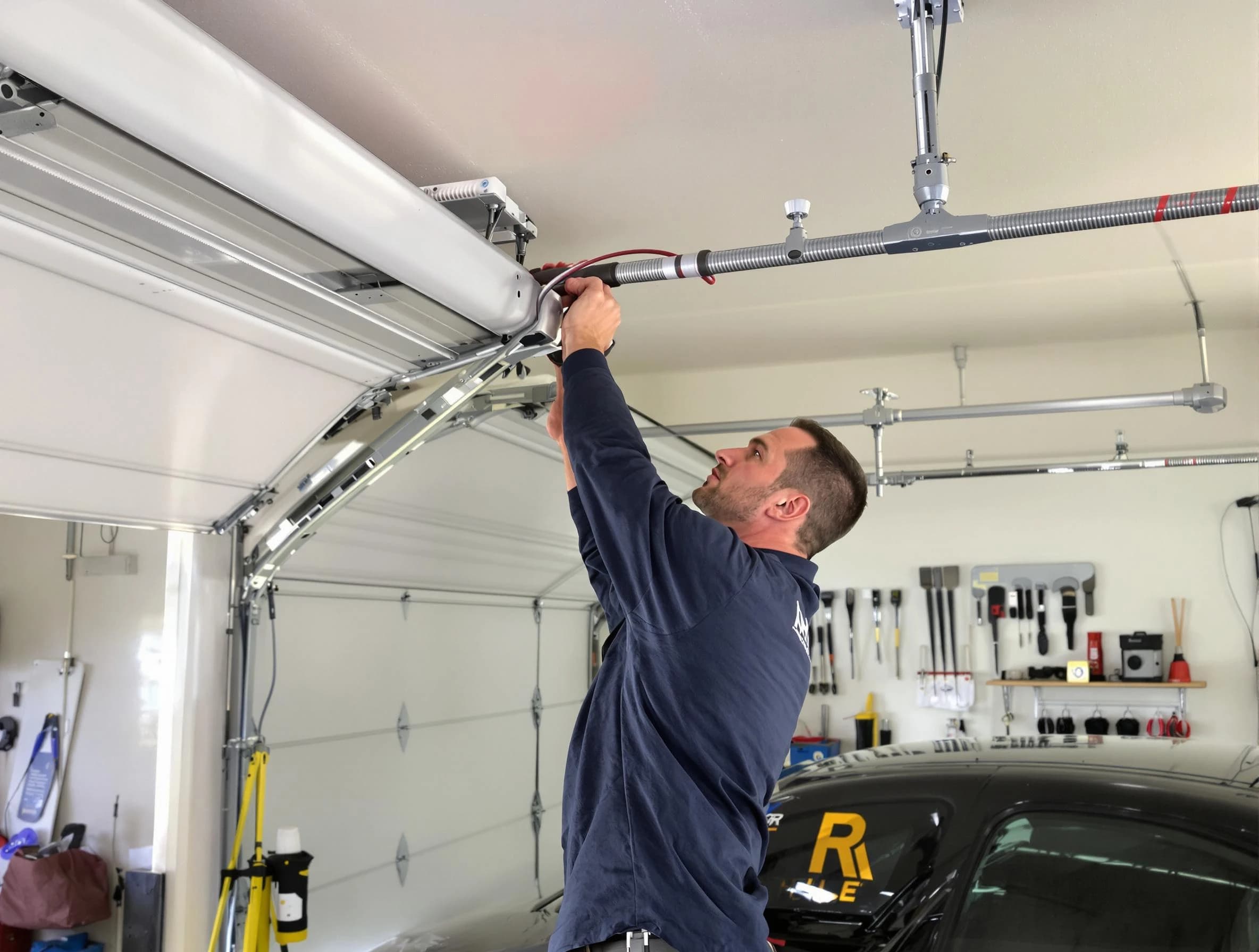 Christiana Garage Door Repair technician performing garage door cable repair in Christiana