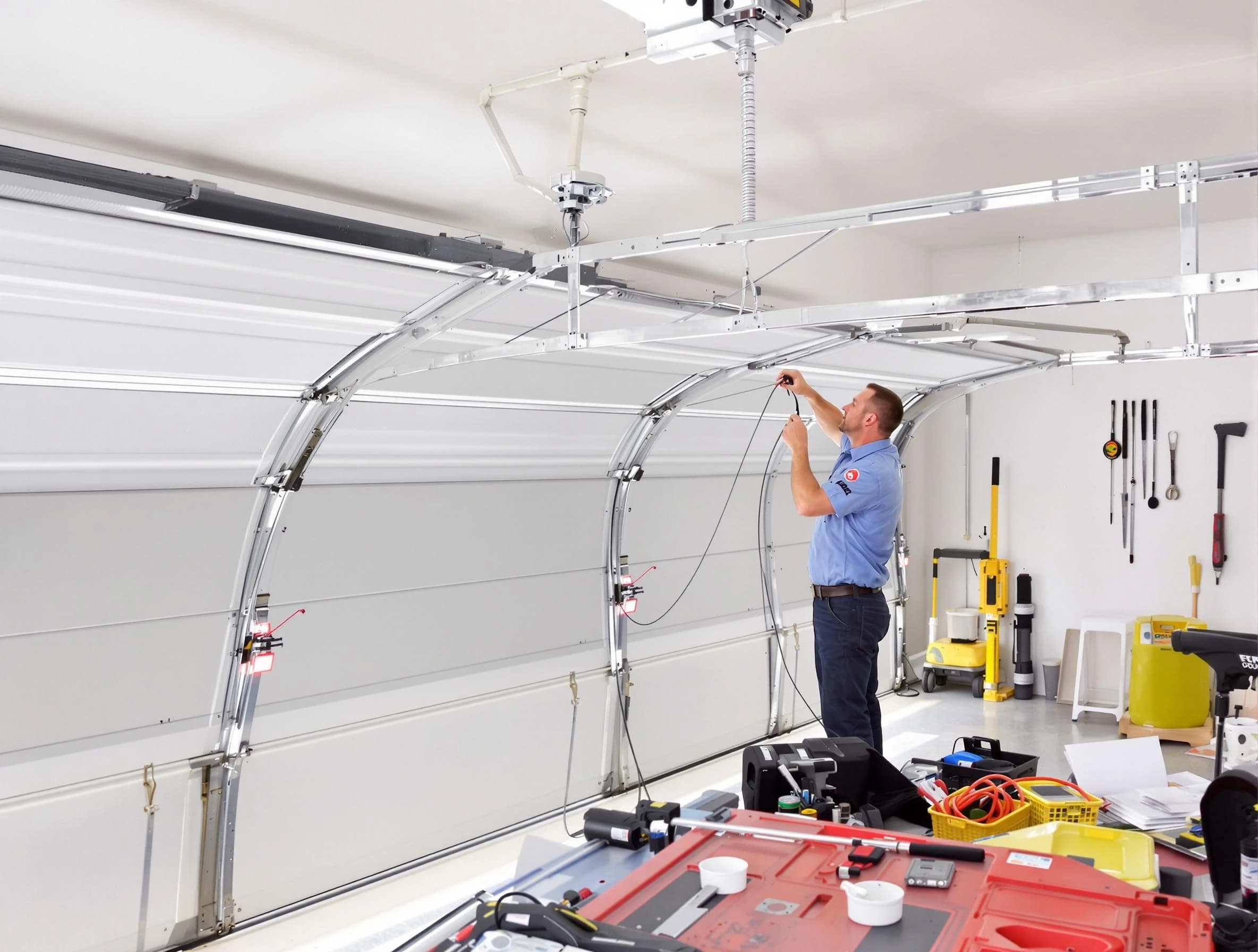 Garage door cable repair service by Christiana Garage Door Repair in Christiana