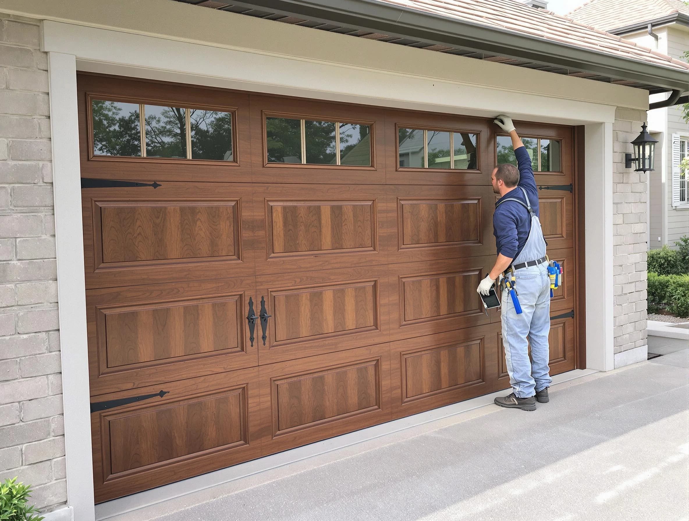 Custom garage door showcase by Christiana Garage Door Repair in Christiana