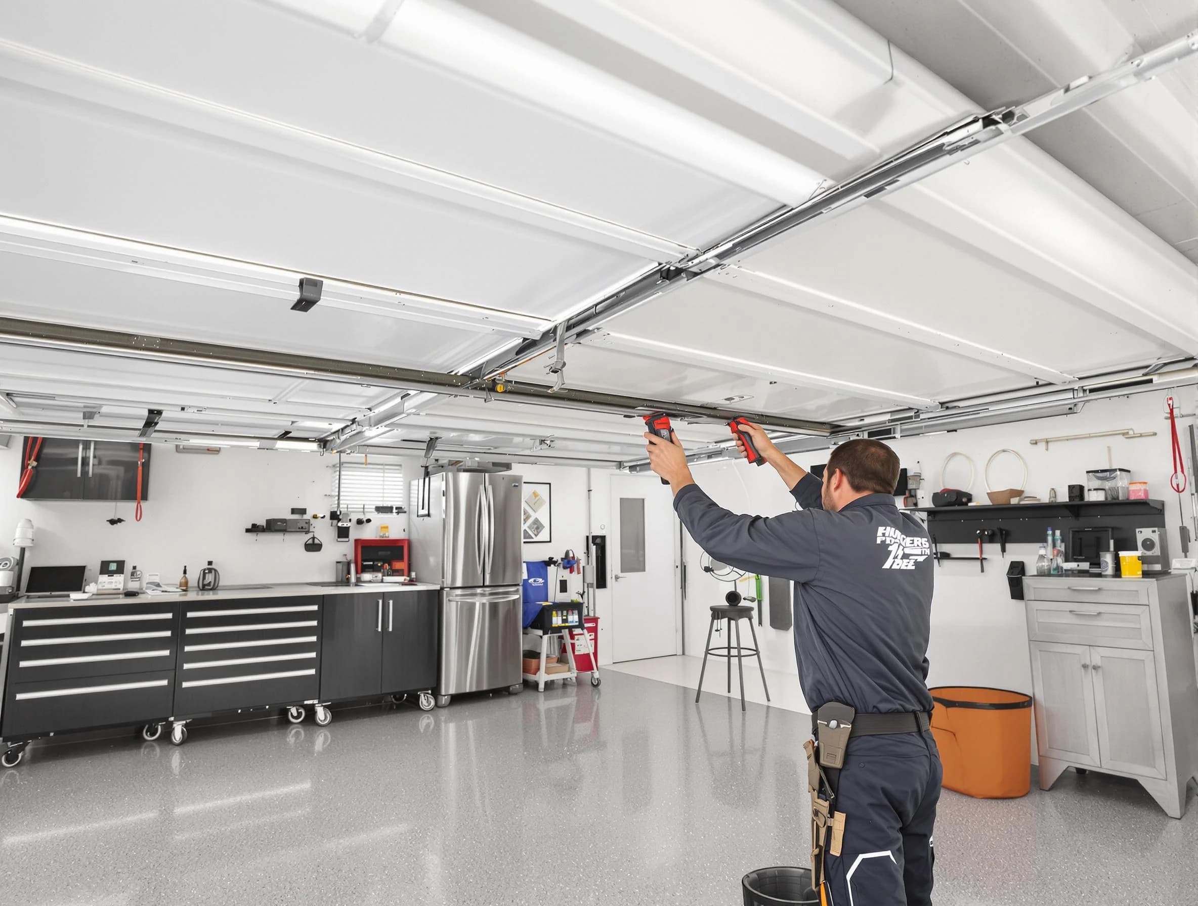 Overhead garage door repair service by Christiana Garage Door Repair in Christiana