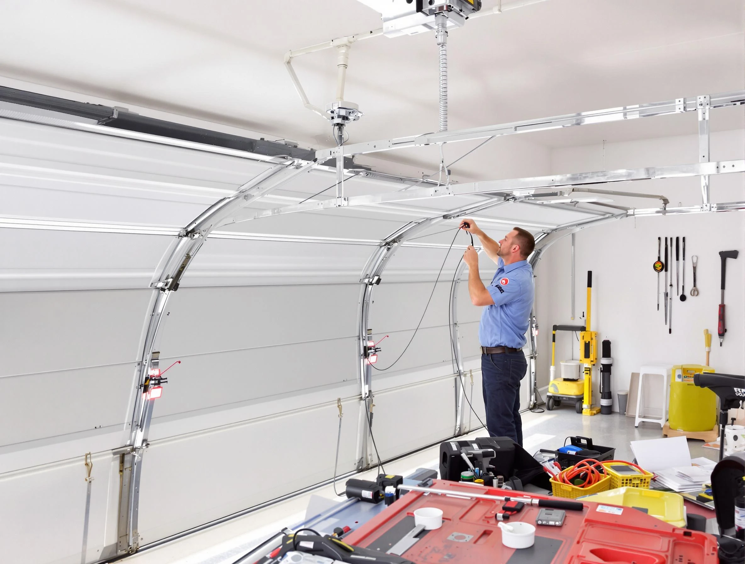 Garage door cable repair service by Christiana Garage Door Repair in Christiana