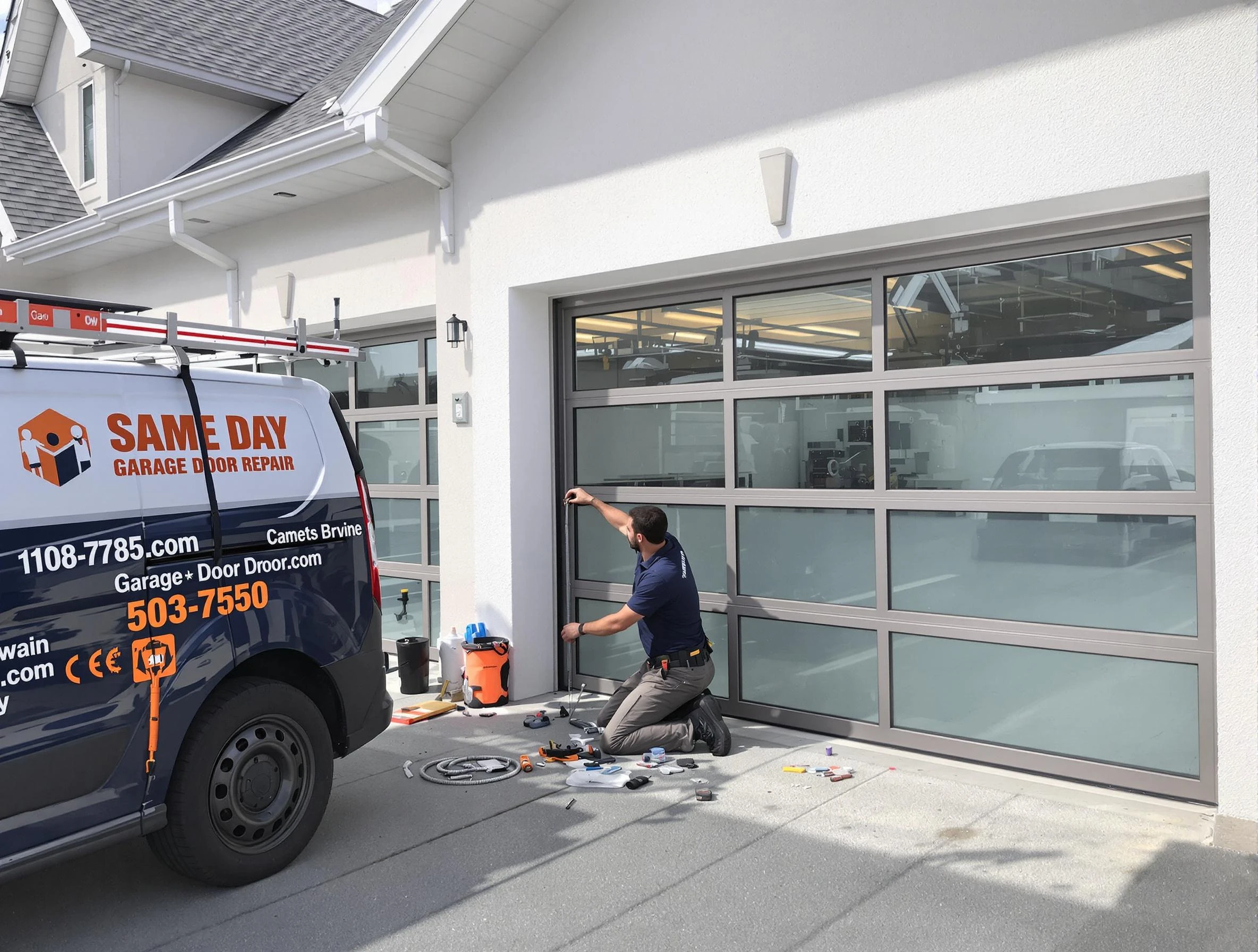 Same-day garage door repair service by Christiana Garage Door Repair in Christiana